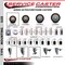 Service Caster 4'' SS Maroon Poly Wheel Swivel 7/8'' Expanding Stem Caster Set 2 Brakes, 4PK SCC-SSEX20S414-PPUB-MRN-2-TLB-2-78 - alternate 4